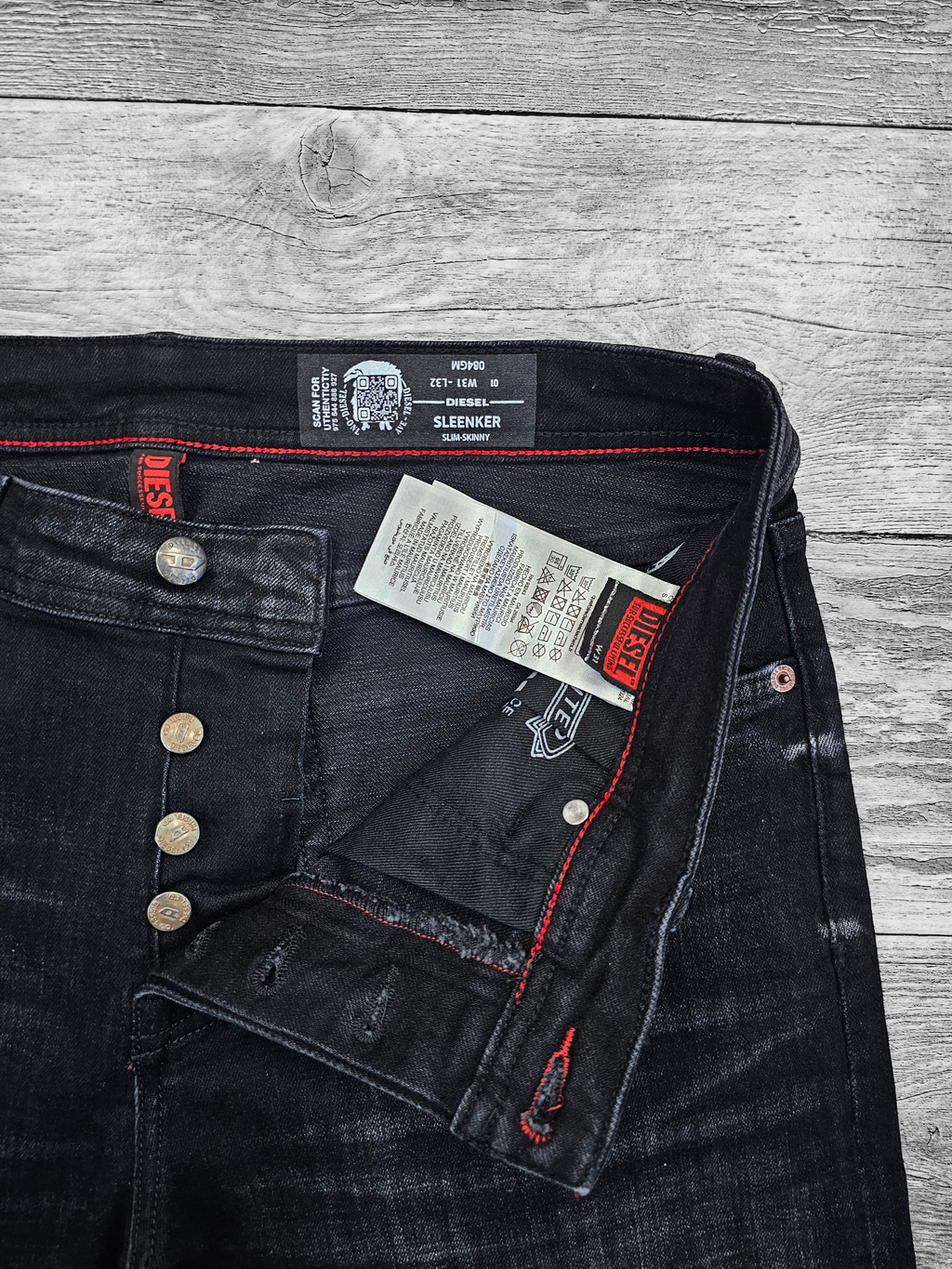Diesel noir délavé