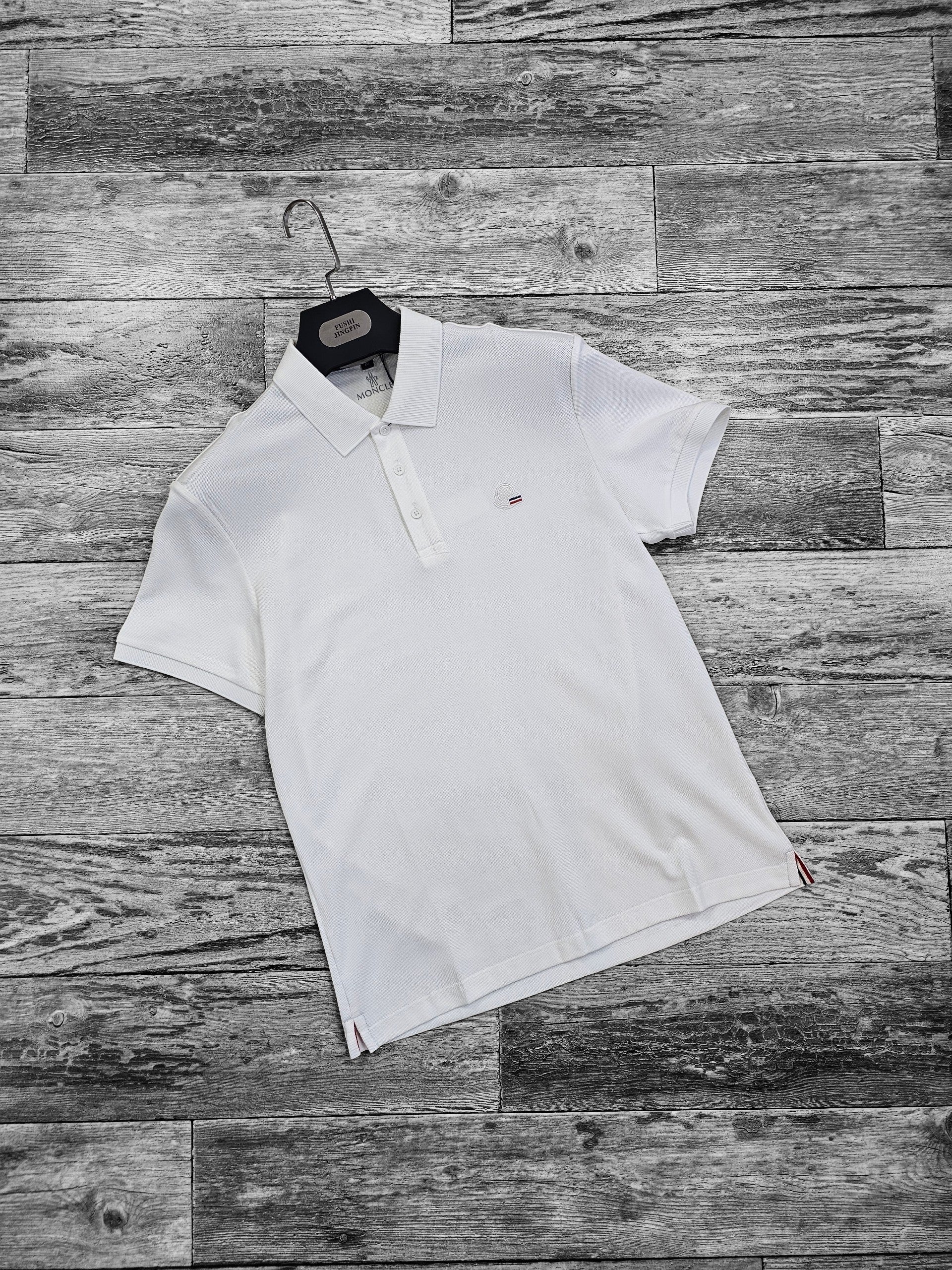 Polo Moncler blanc