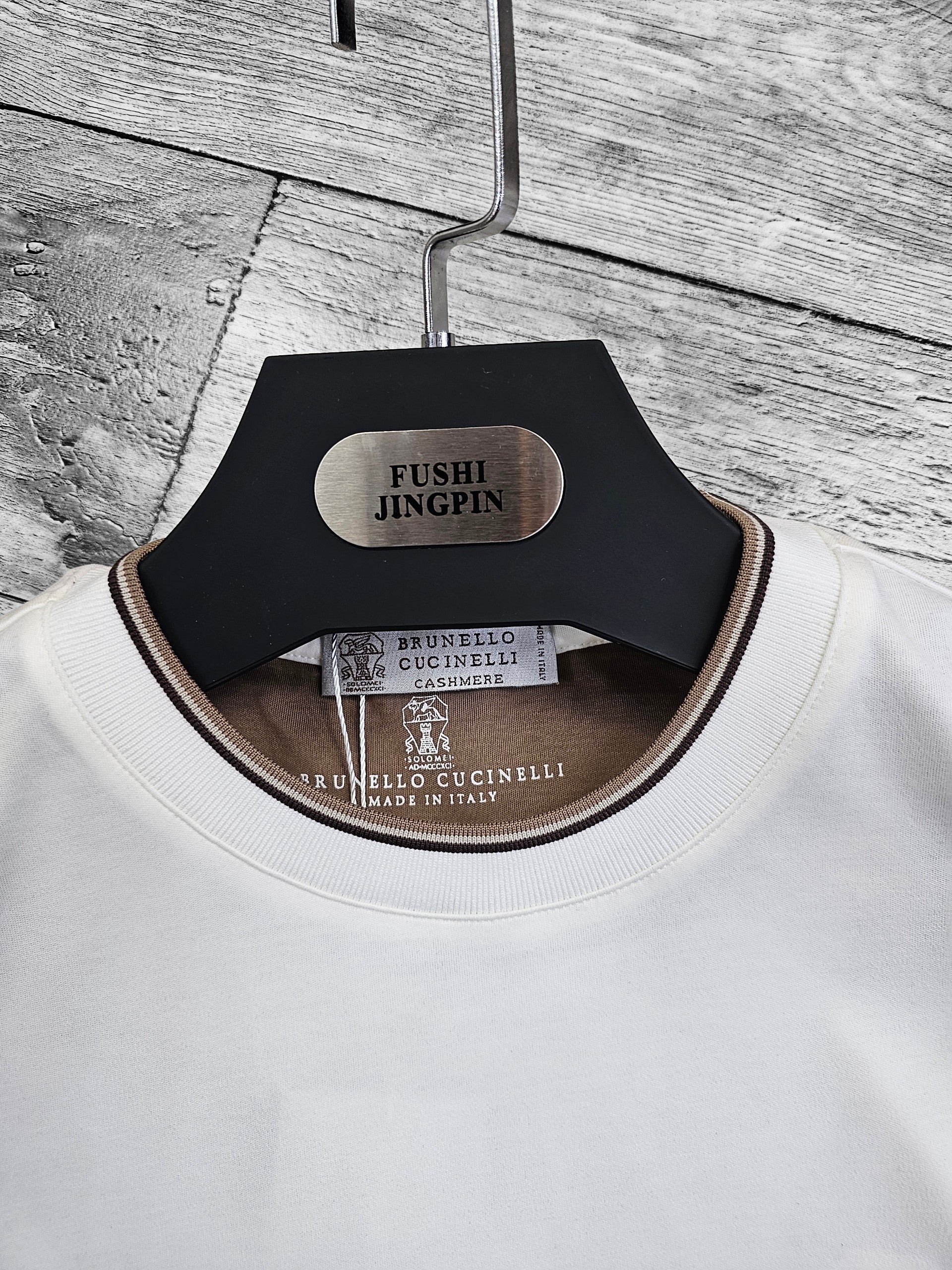 Tshirt brunello cucinelli blanc