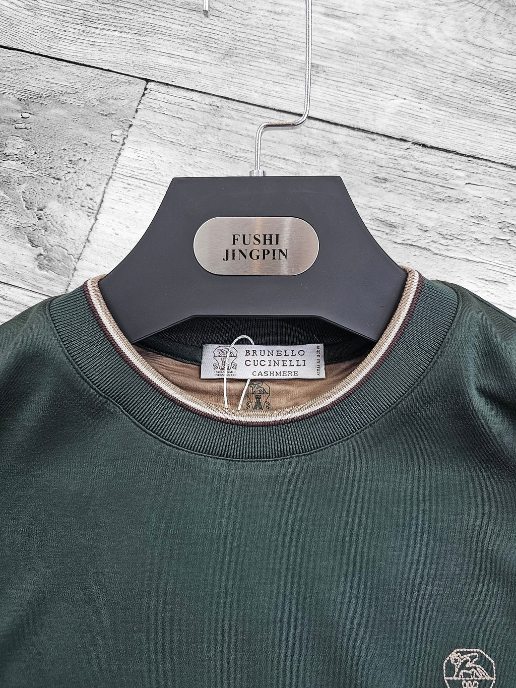 Tshirt brunello cucinelli vert