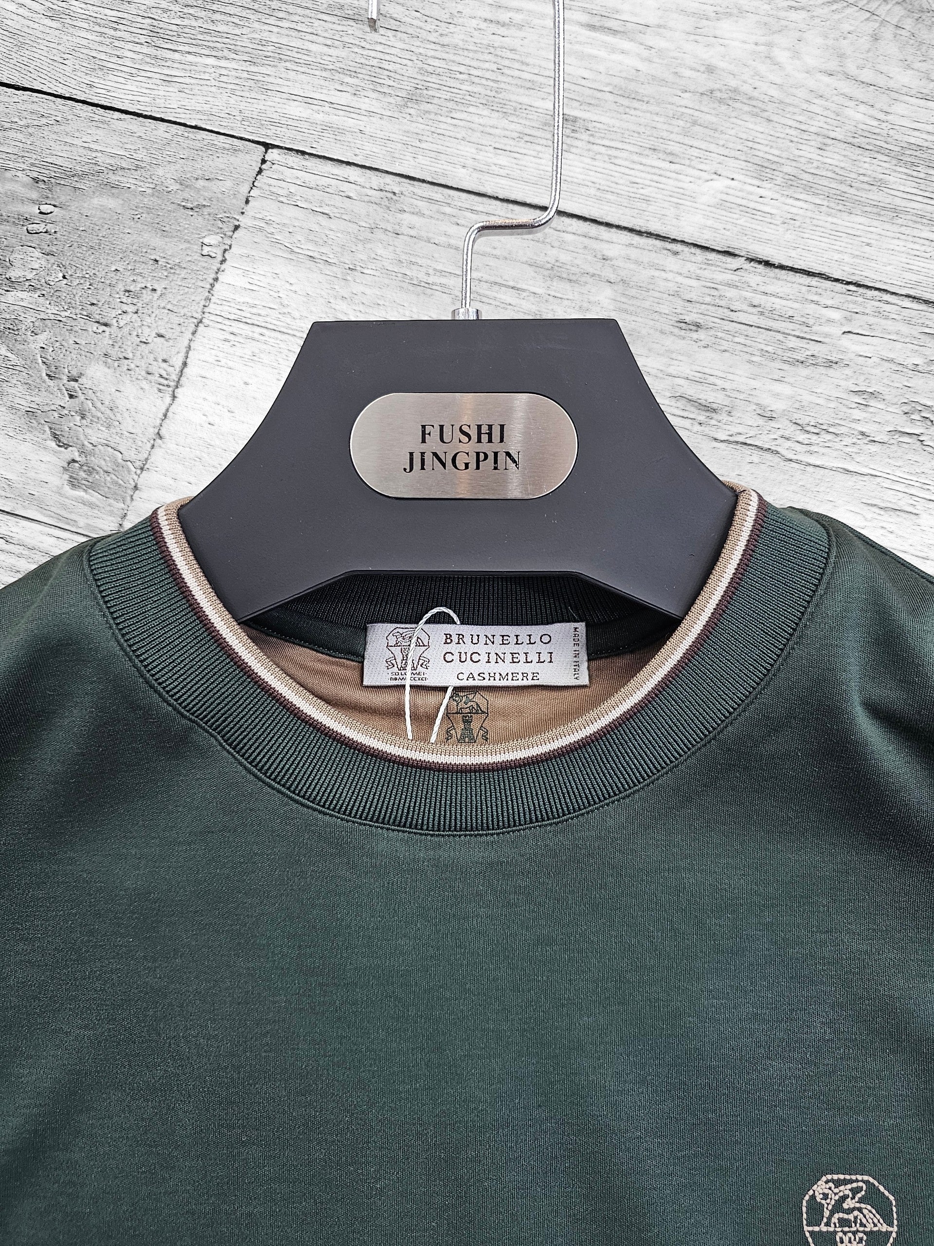Tshirt brunello cucinelli vert