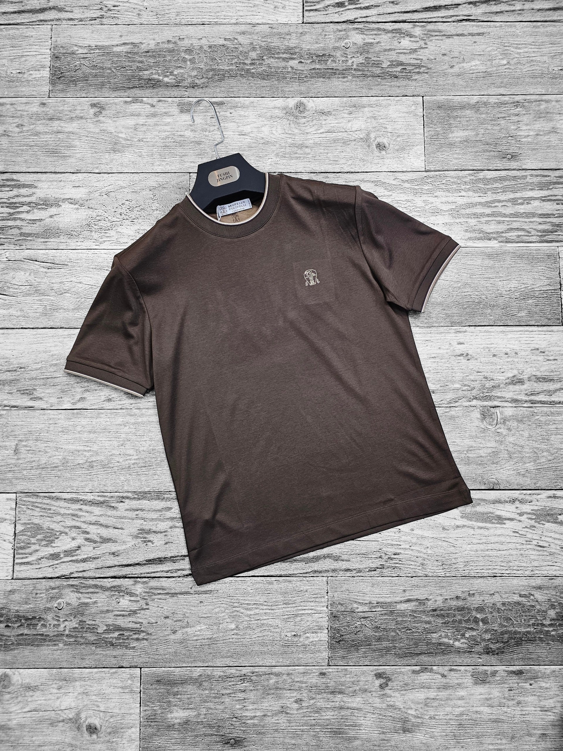 Tshirt brunello cucinelli maron