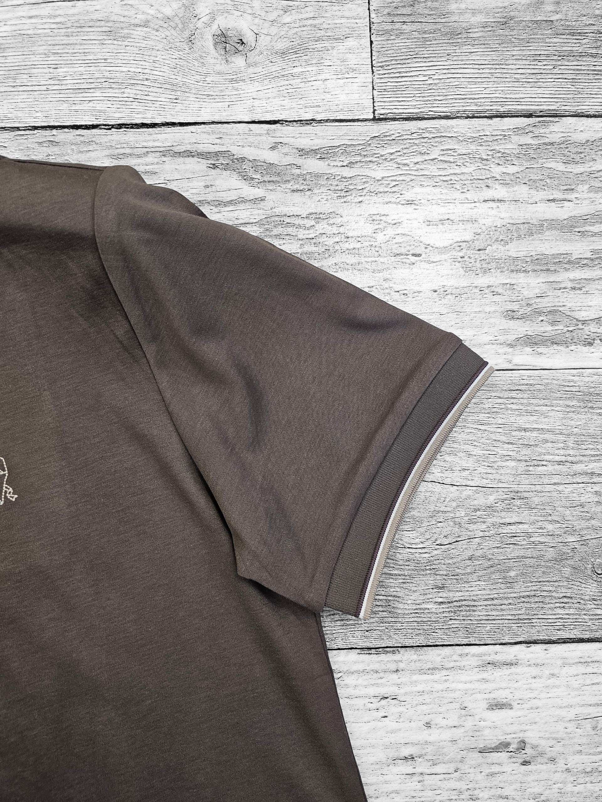 Tshirt brunello cucinelli maron