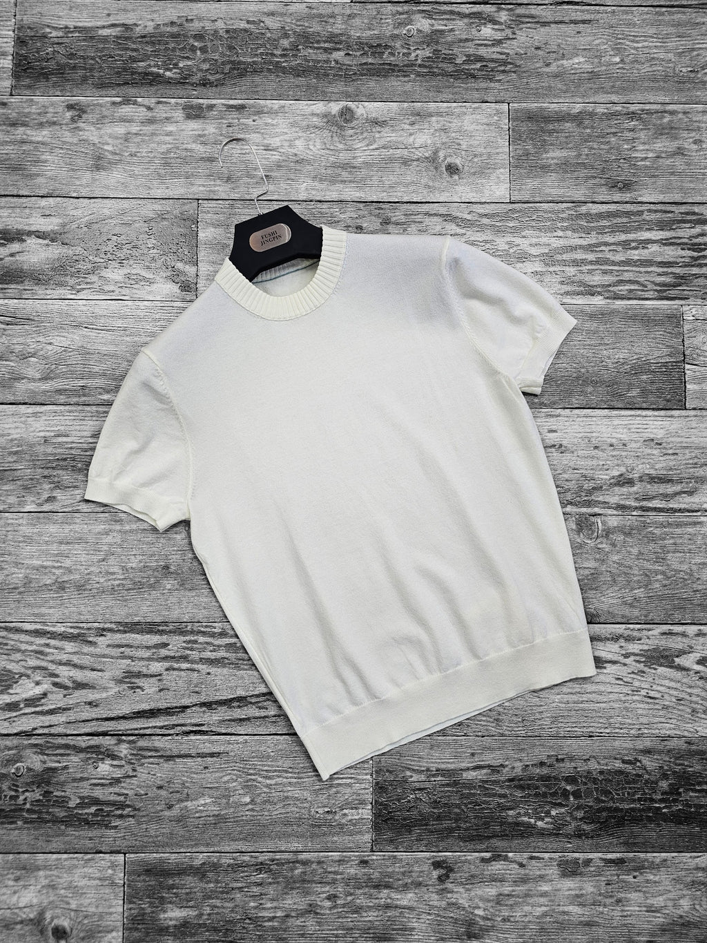 pull a col semi-cheminé blanc