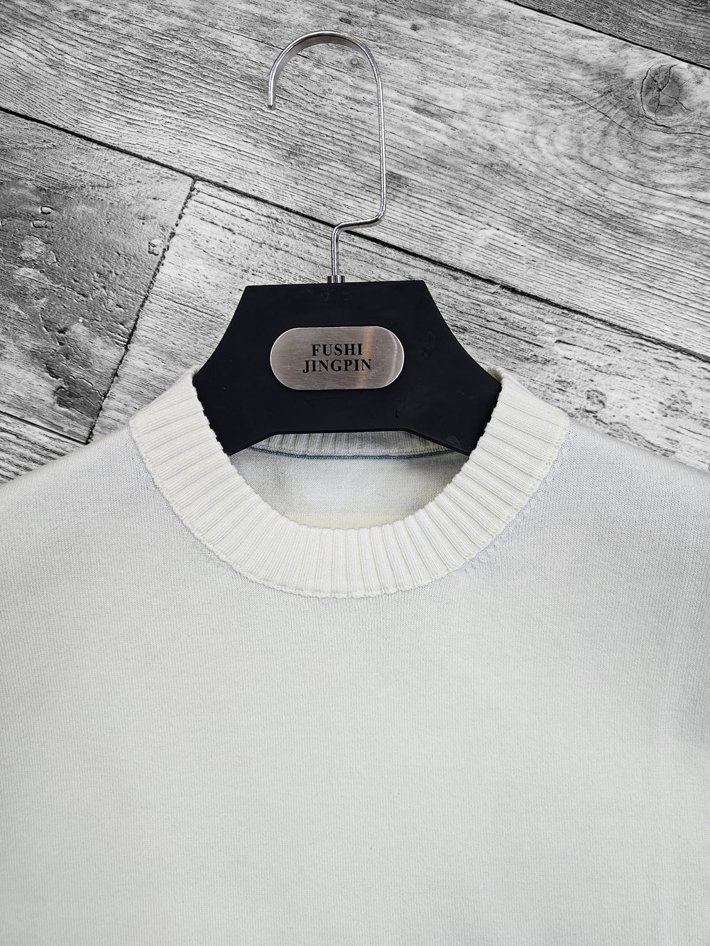 pull a col semi-cheminé blanc
