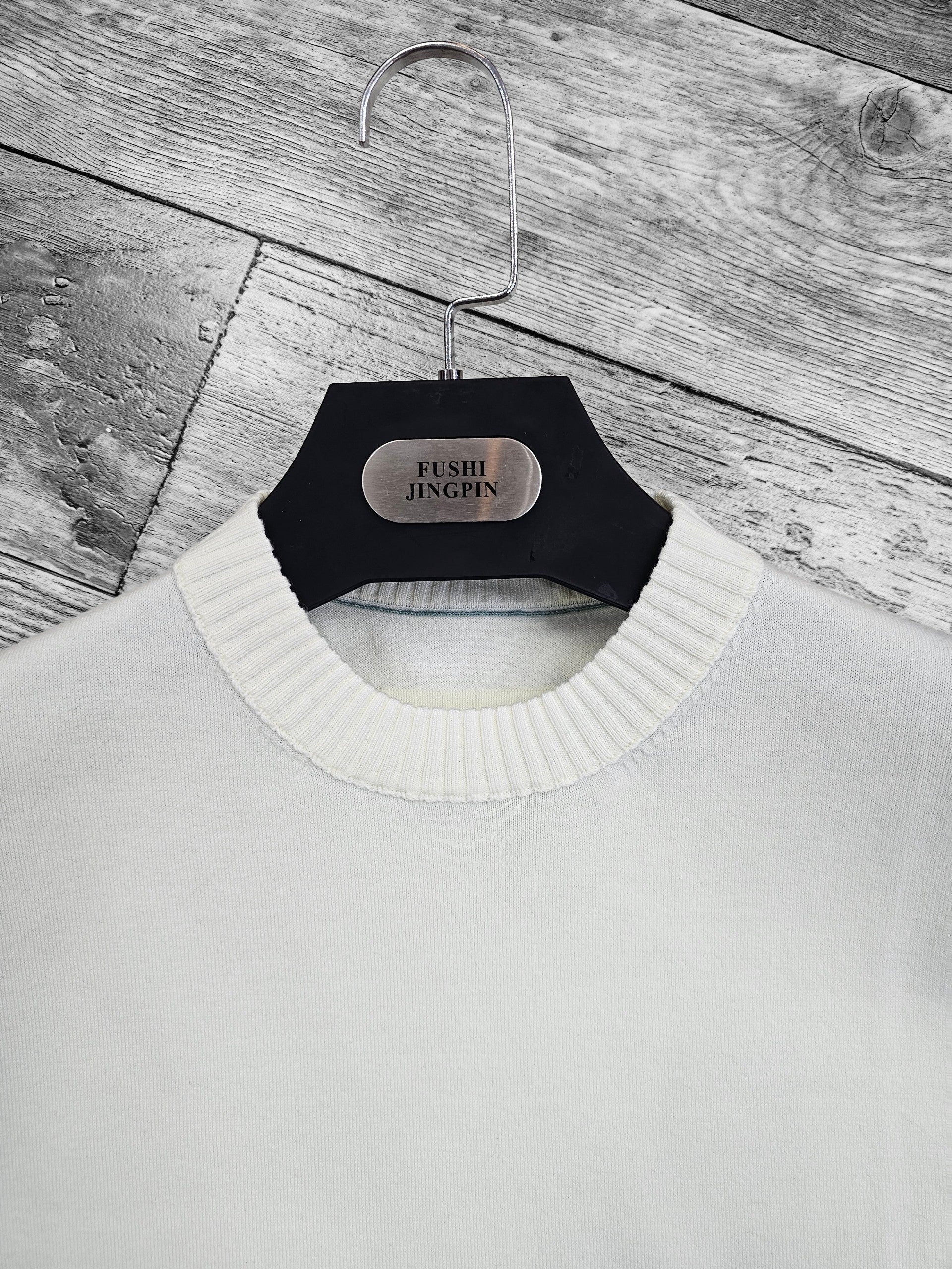 pull a col semi-cheminé blanc