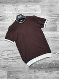 Pull marco bande - maron