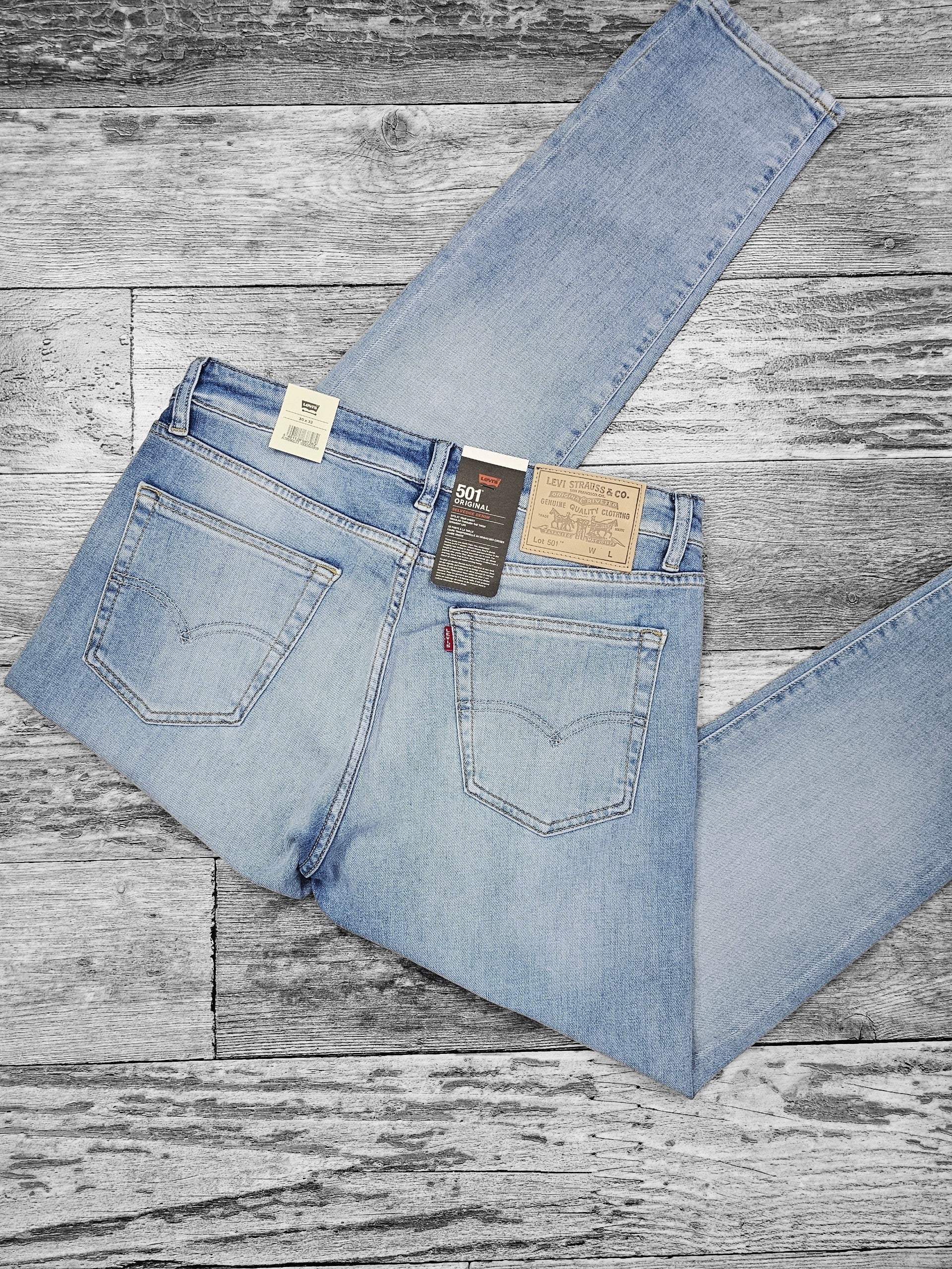 Levi's 501 bleu javel
