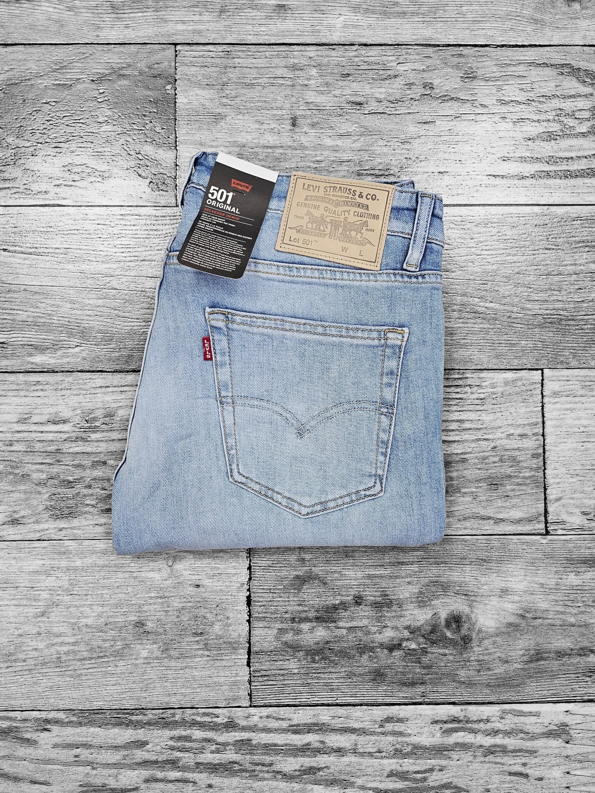 Levi's 501 bleu javel