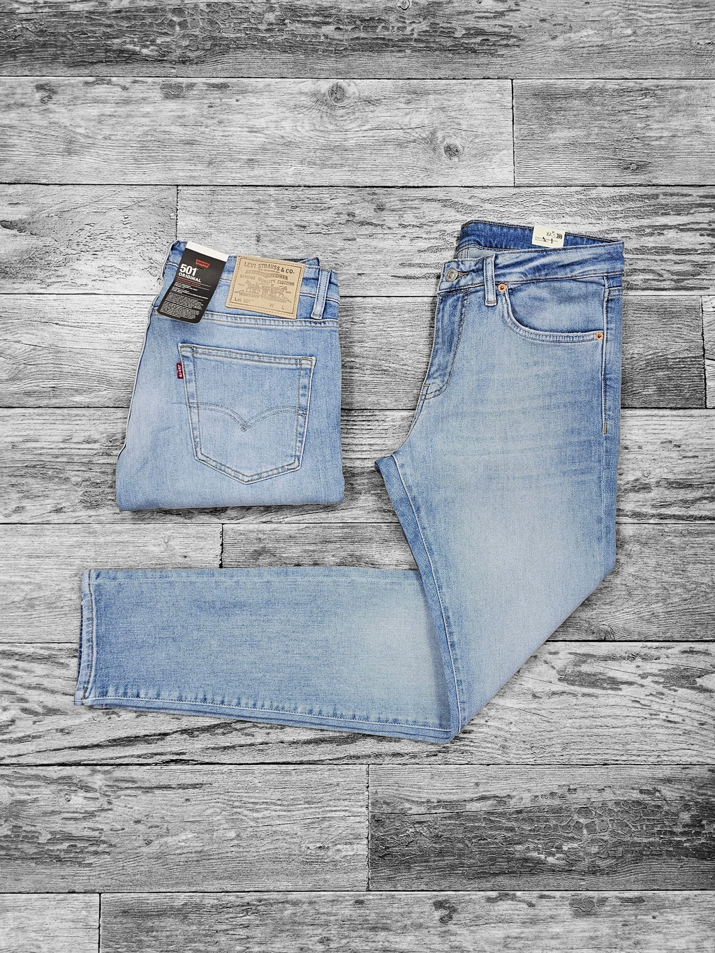 Levi's 501 bleu javel