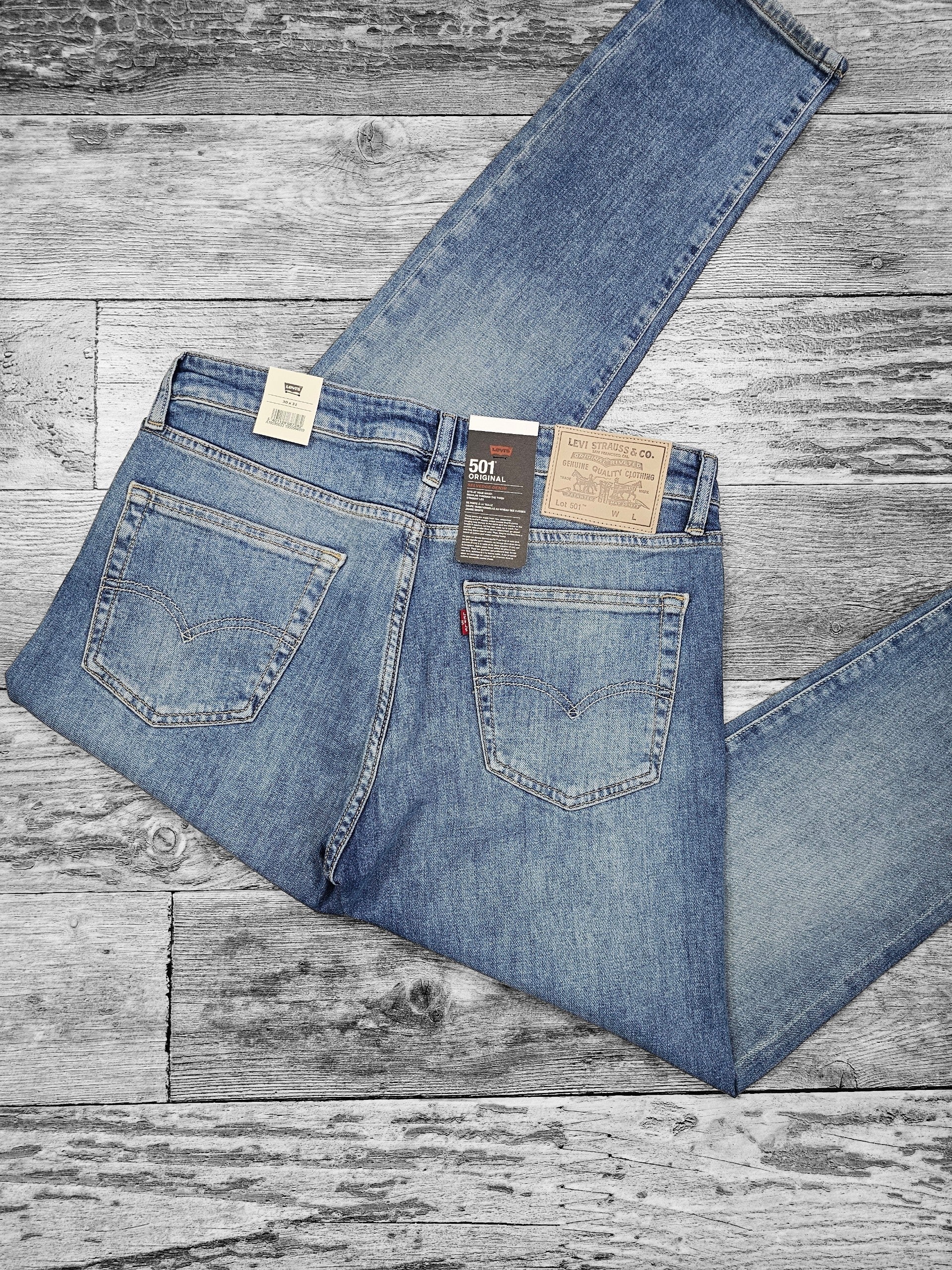 Levi's 501 bleu sablé