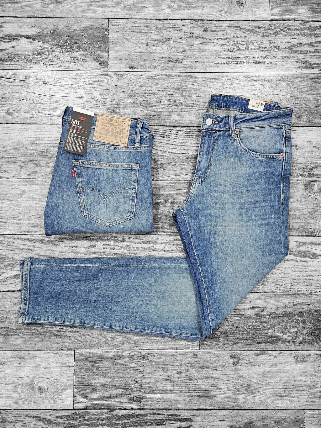 Levi's 501 bleu sablé