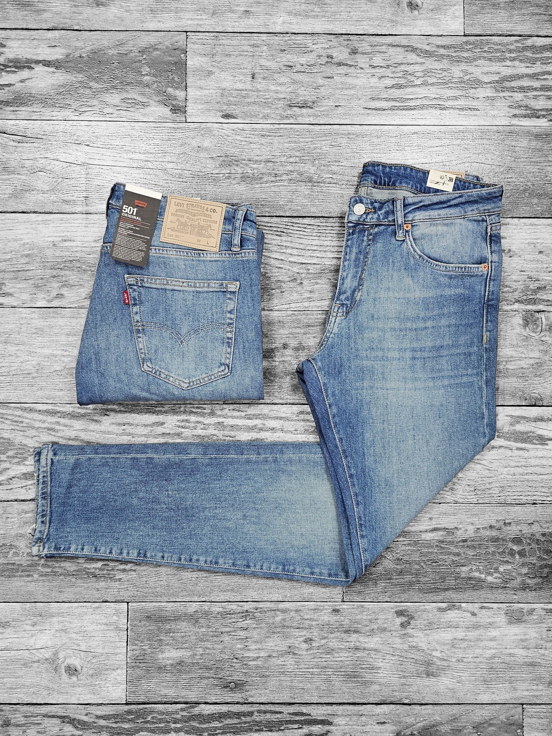 Levi's 501 bleu sablé